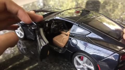 Diecast Unboxing-2015 Chevrolet Corvette Stingray 118 Chevrolet scale model_part1