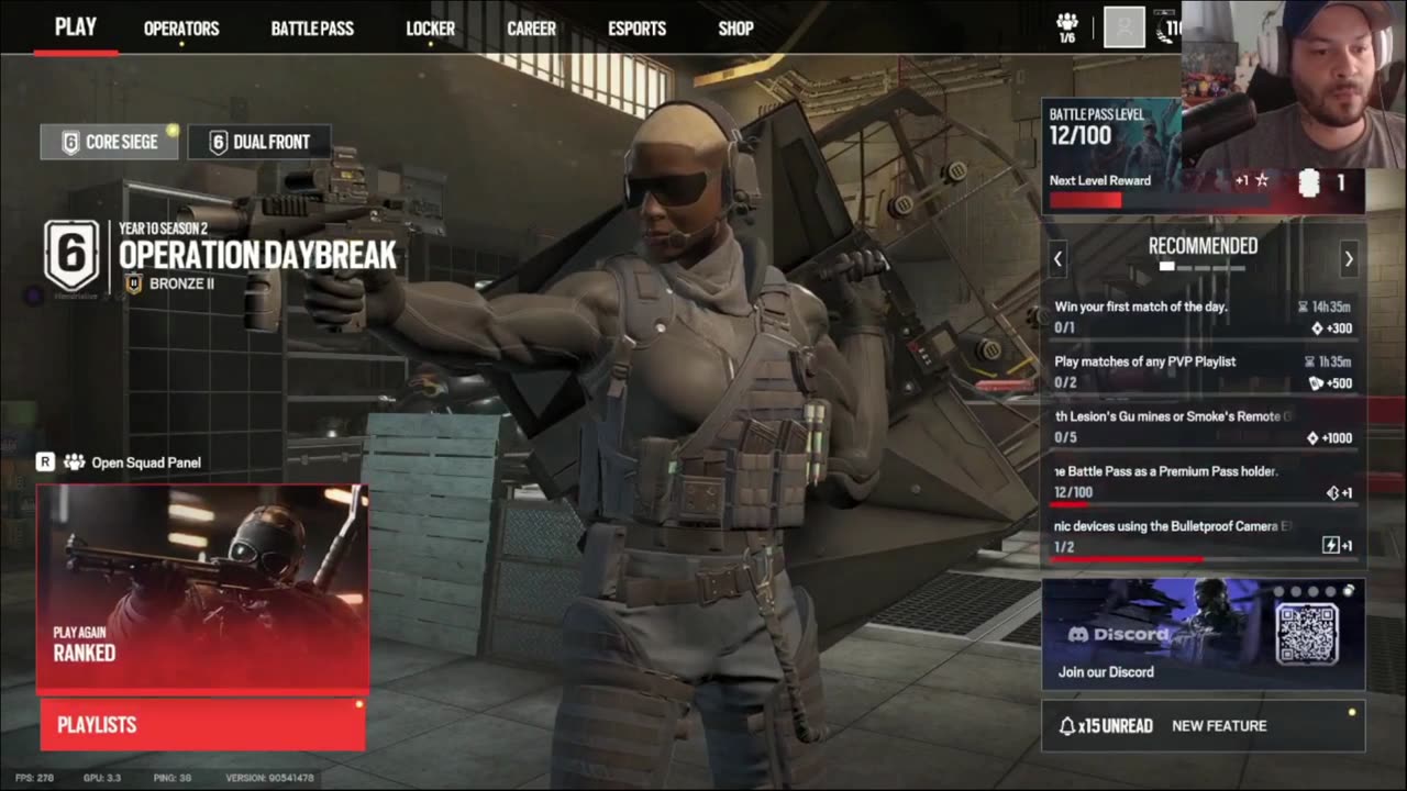 rainbow 6 ranked grind. Bronze to sliver.