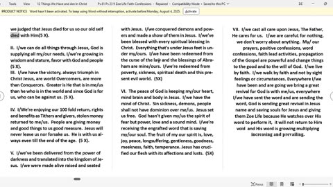 12 THINGS WE HAVE AND ARE IN CHRIST JESUS!!