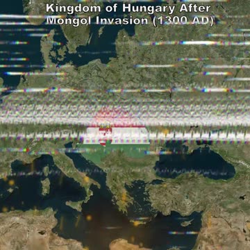 a1 Kingdom of Hungary before Mongol Invasion (1230 AD) vs Kingdom of Hungary after Mongol