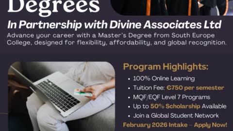 our Path to Progress: Online Master’s with Divine Associates Ltd