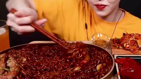Jjangmyeon Mukbang