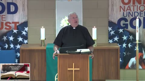 July 6, 2025 Sermon at Lamb of God - Galatians 5:1, 13-15; Romans 8:1-4; John 8:34-36