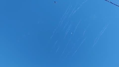 Massive Salvo of Iranian Missiles En Route to Israel