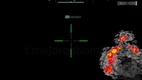 🇺🇦✈️ Thermal imaging captured Shahed being destroyed by a missile fired from an F-16 fighter jet.
