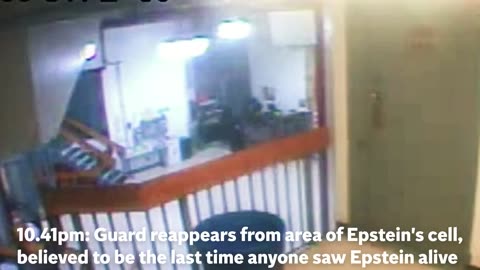 Jeffrey Epstein's final movements captured on surveillance video shortly before his death