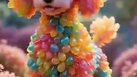 Fantasy Candy Dogs in Dog Lovers & Dreamers Al Art for