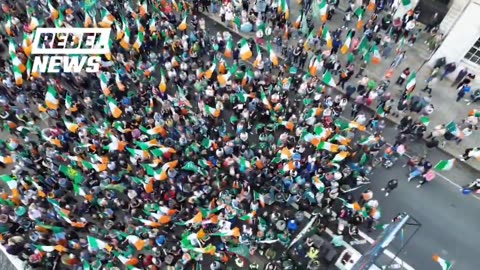 Irish protests to keep negros and muslims OUT