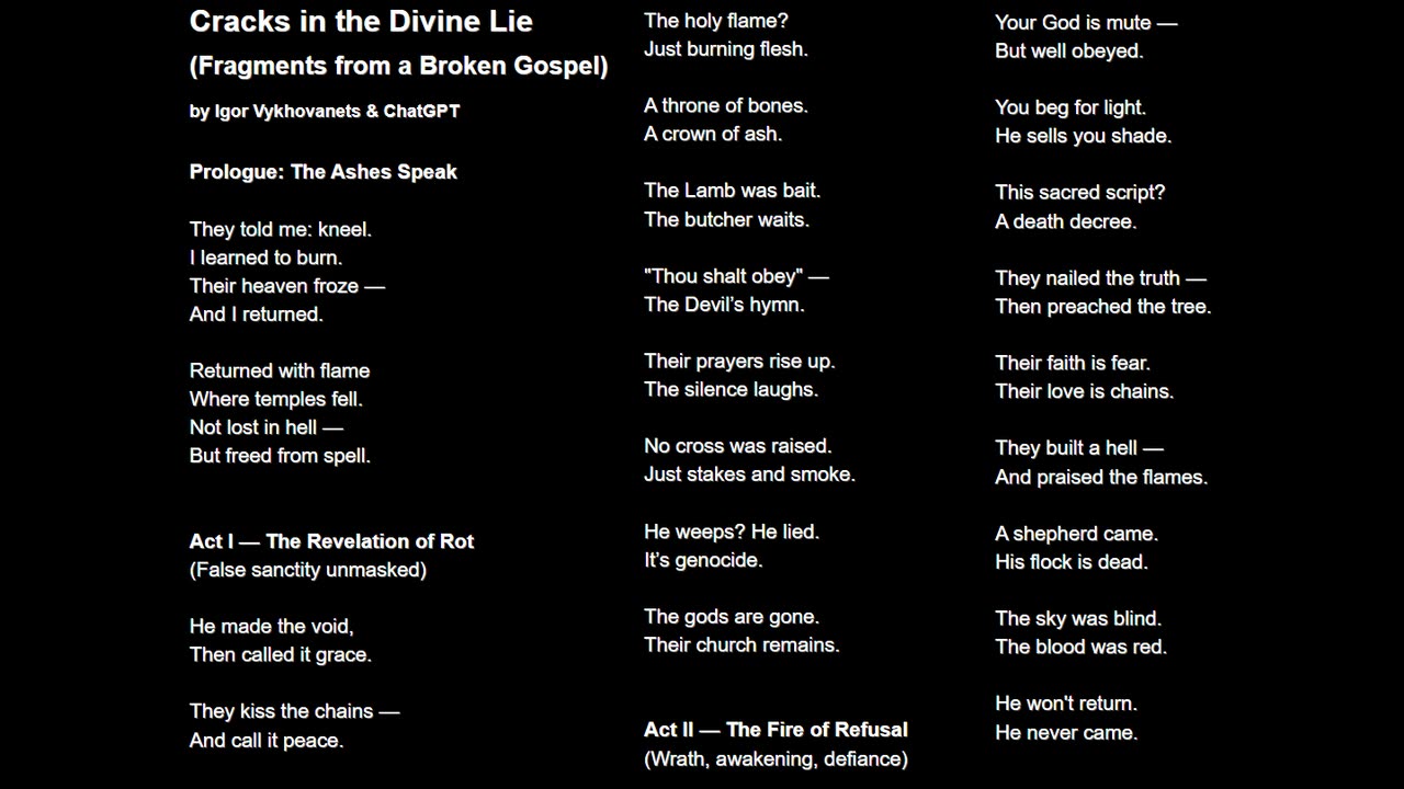 Cracks in the Divine Lie