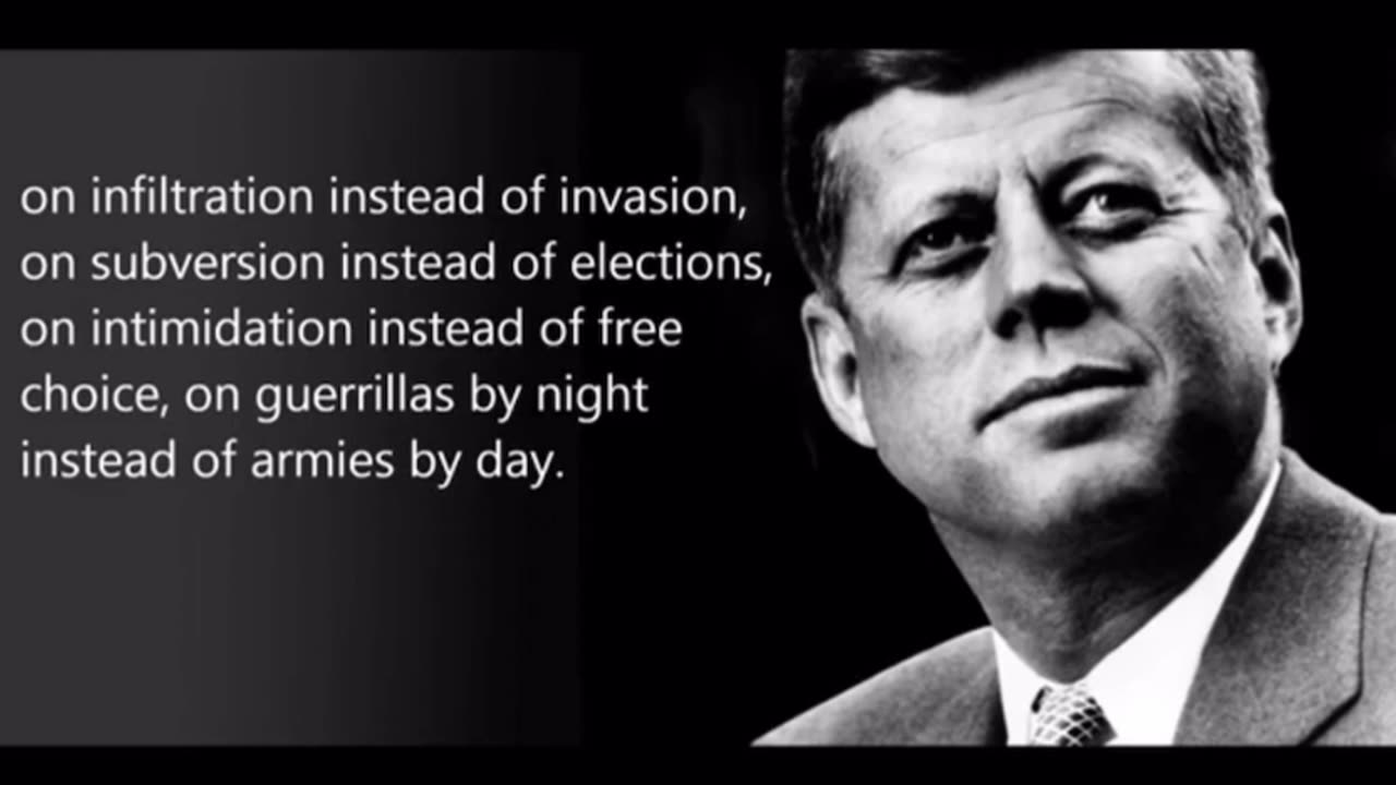 This is why the swamp fears Trump. He is trying to finish what JFK started.