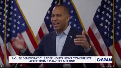 Hakeem Jeffries là kẻ nói dối. Đảng Dân chủ CHỌN đóng cửa chính phủ vì họ muốn người dân Mỹ phải.. 
