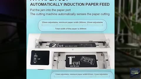 Automatic Business Paper Cutter, Card Binding Miniature Adjustable Name Card Sli