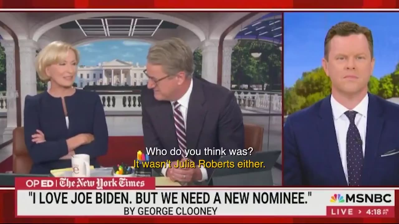 George Clooney 'had furious f-word meltdown at Morning Joe' after Mika suggested Obama