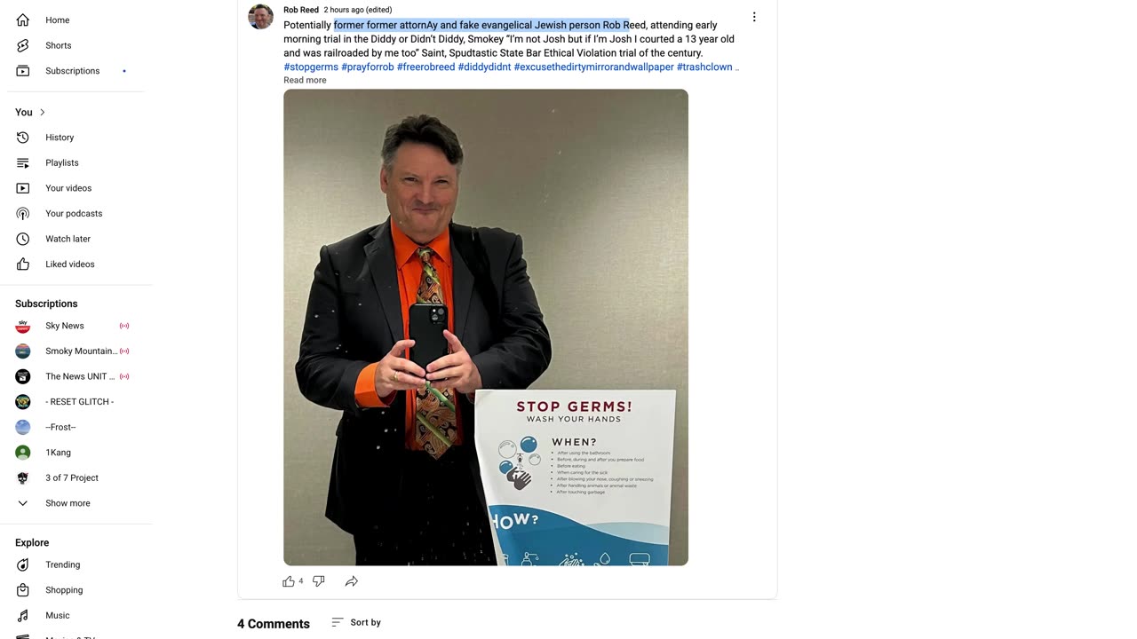 Rob Reed Identity Crisis\Former Lawyer Comments Archive 25 Jun 25