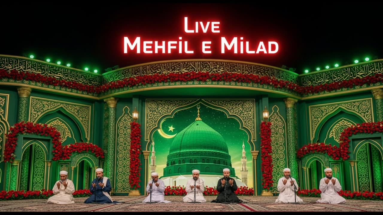 Mehfil e Milad Live Unique Thumbnail Designs | Thumbnail Special Video