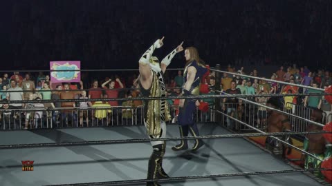 wwe 2k25 249 universe Kofi Kingston and Xavier Woods VS Axiom and Nathan Frazer
