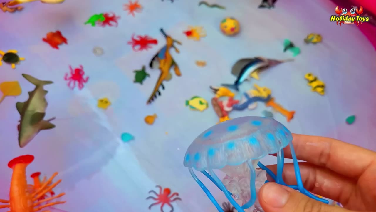 Put All Water Animals into Blue Bucket in Front of House