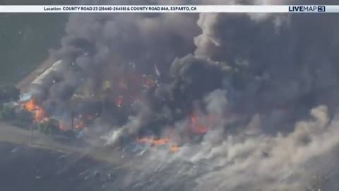 Fire and Explosions at fireworks factory in Yolo County, California