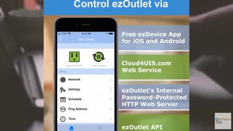 ezOutlet5 - Internet Enabled IP & Wi-Fi Remote Power Switch with Automatic Reboo