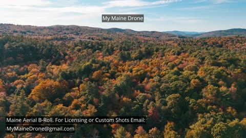 Maine B-Roll (No Sound): Snow Fall Gorge Foliage, Fall Colors & Changing Leaves Video 5