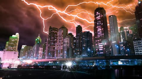 ( OLD VIDEO ) Transformative OF MY WORK USING YOUTUBE PUBIC DOMAIN. LONG & RELAX CITY THUNDERSTORM!