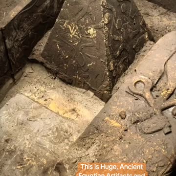 - ancient limestone sarcophagus and artifacts found in tula mexico