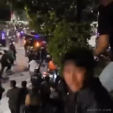 INDONESIA POLICE RUN DOWN