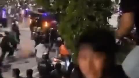 INDONESIA POLICE RUN DOWN