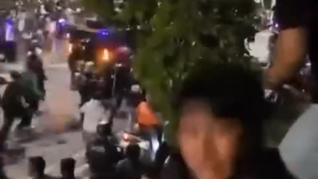 INDONESIA POLICE RUN DOWN