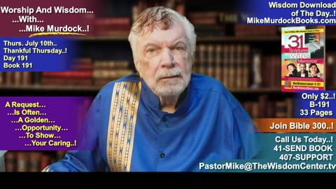 Re-Air: Worship And Wisdom With Mike Murdock..!!!