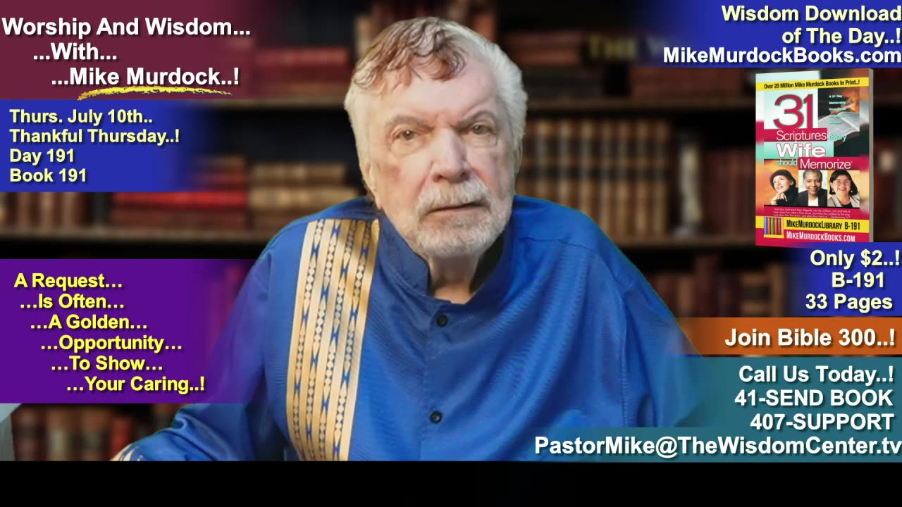Re-Air: Worship And Wisdom With Mike Murdock..!!!