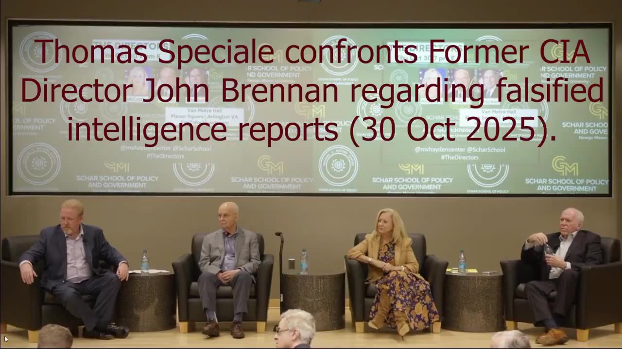 Tom Specialle II confronted former CIA Director Brennon regarding the fake dossier