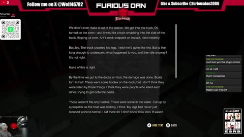 Furious Dan Final Stream on Youtube:A Quiet Place The Road Ahead
