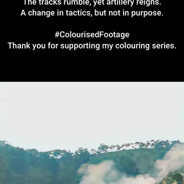 Tanks to the Front US Tank Crews as Artillery 1950 Korean War #ColourisedHistory