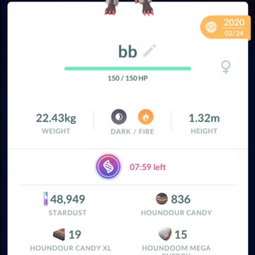 Pokemon Go Mega Evolution: 100% iV Houndoom