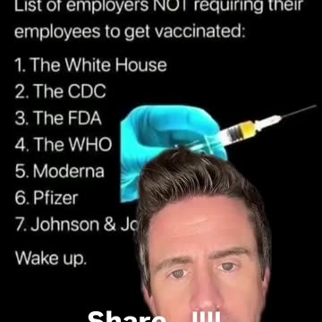 vaccinaton excemptions by CDC WHO and FDA