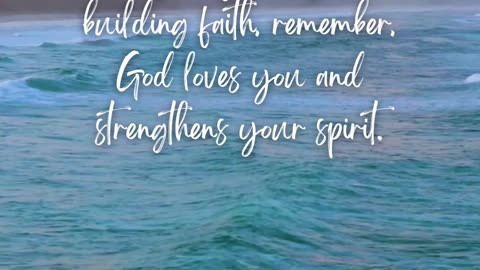 God's love fortifies our faith