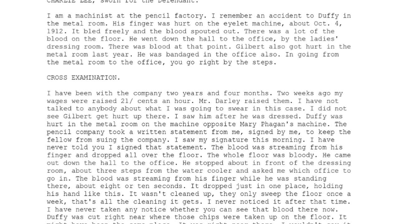 CHARLIE LEE, Sworn In For The Defendant, 85th To Testify