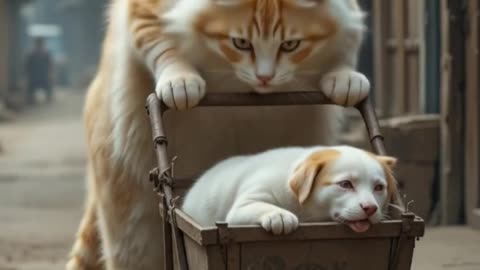 Kitten Cat and Dog