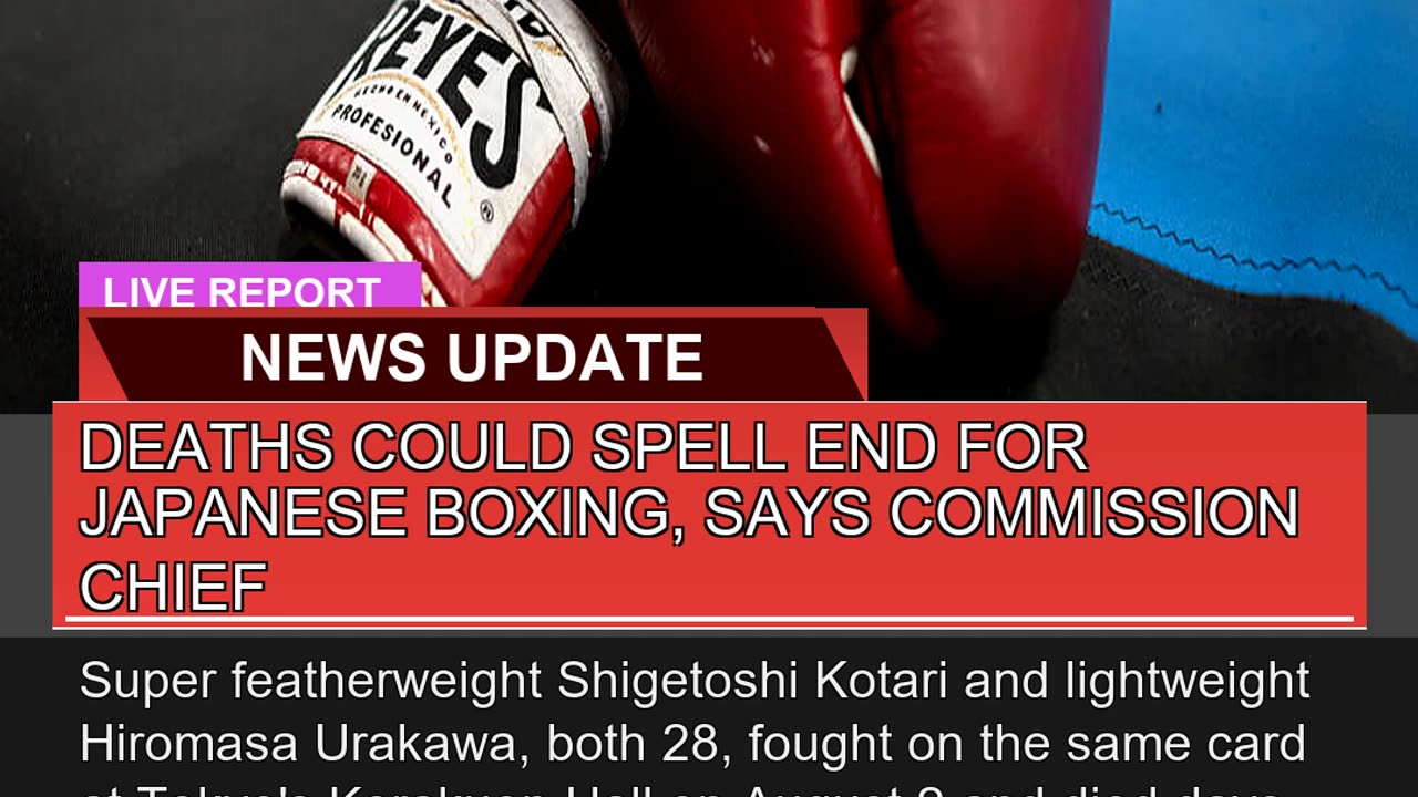 Deaths Could Spell End for Japanese Boxing Says C