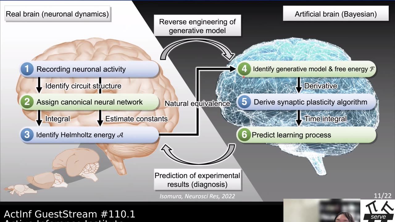 ActInf GuestStream 110.1 ~ Triple equivalence for the emergence of biological intelligence (Isomura)