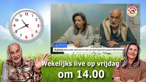 Iedere vrijdag om 14.00 gaan we weer live!