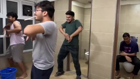 Washroom dance