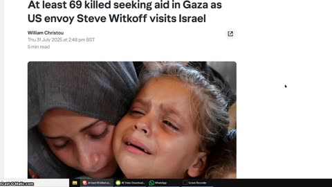 Israel targeting people who are starving