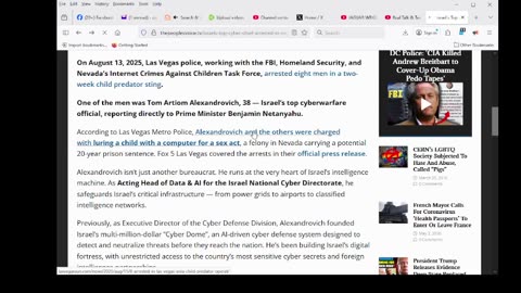 Israel’s Top Cyber Chief Arrested in Vegas Child Predator Sting — Then Freed Without Explanation
