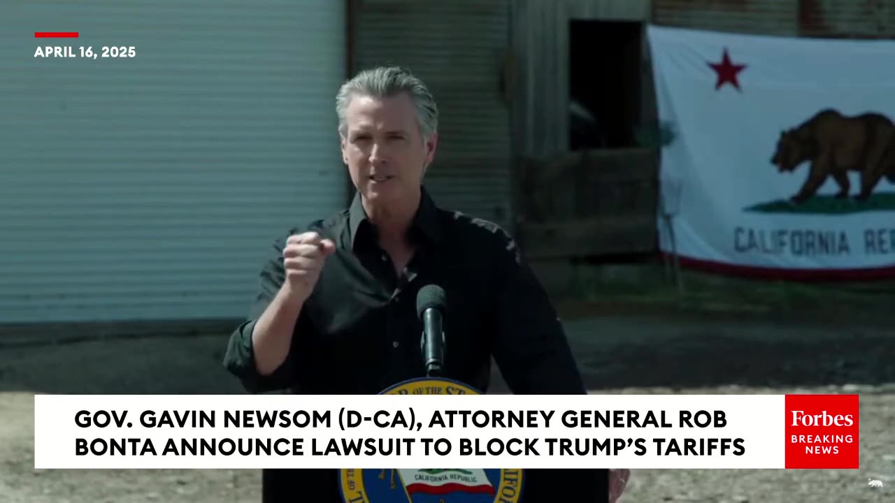 Gavin Newsom Calls On Speaker Johnson To Protect Small Businesses From The Fallout Of Trump Tariffs