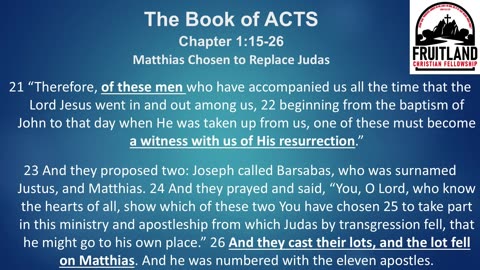The Holy Spirit Promised - Fruitland Christian Fellowship - Pastor Chuck Reich