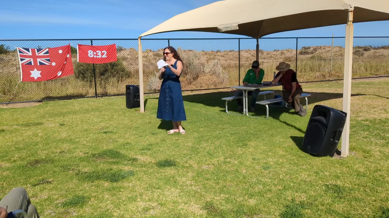 Rose - Holistic Kids - Speech at 8:32 Muster, Moana, SA 22/3/2025