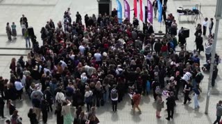 Adrian Zandberg odwiedził Częstochowę. Mówią na niego "potężny Duńczyk".