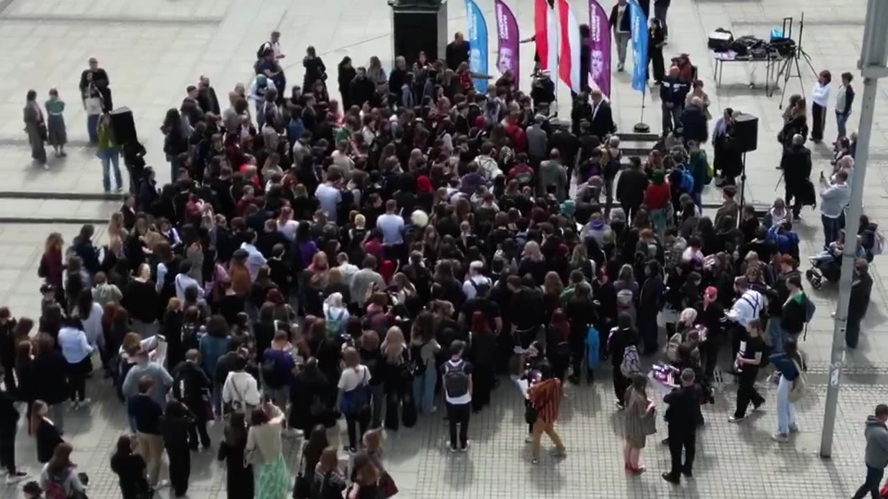 Adrian Zandberg odwiedził Częstochowę. Mówią na niego "potężny Duńczyk".
